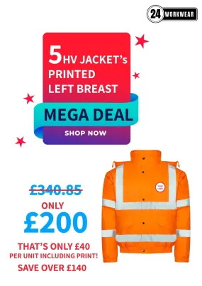 5 x High Visibility Bomber Jackets Deal
