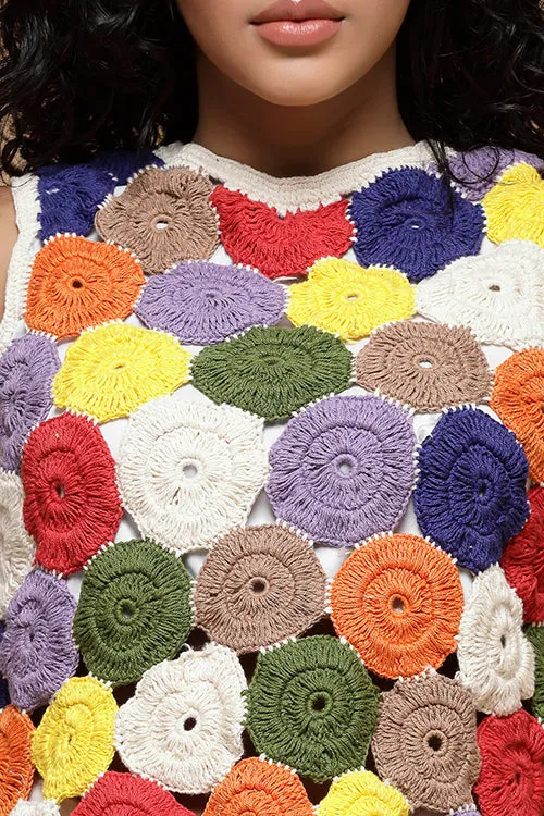 Ajoobaa "Circles" Crochet Top