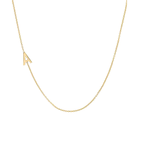 Asymmetrical Initials Necklace