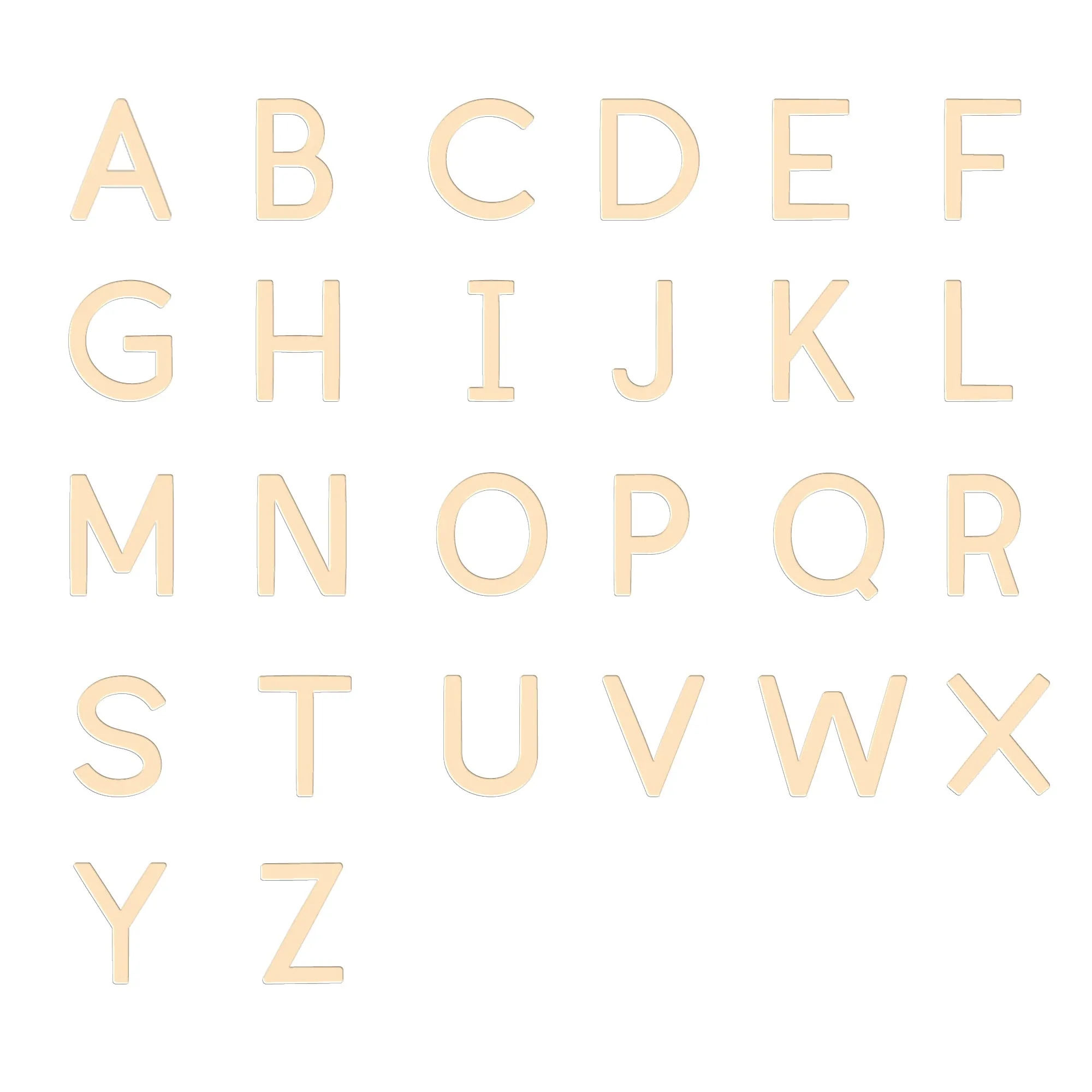 Asymmetrical Initials Necklace
