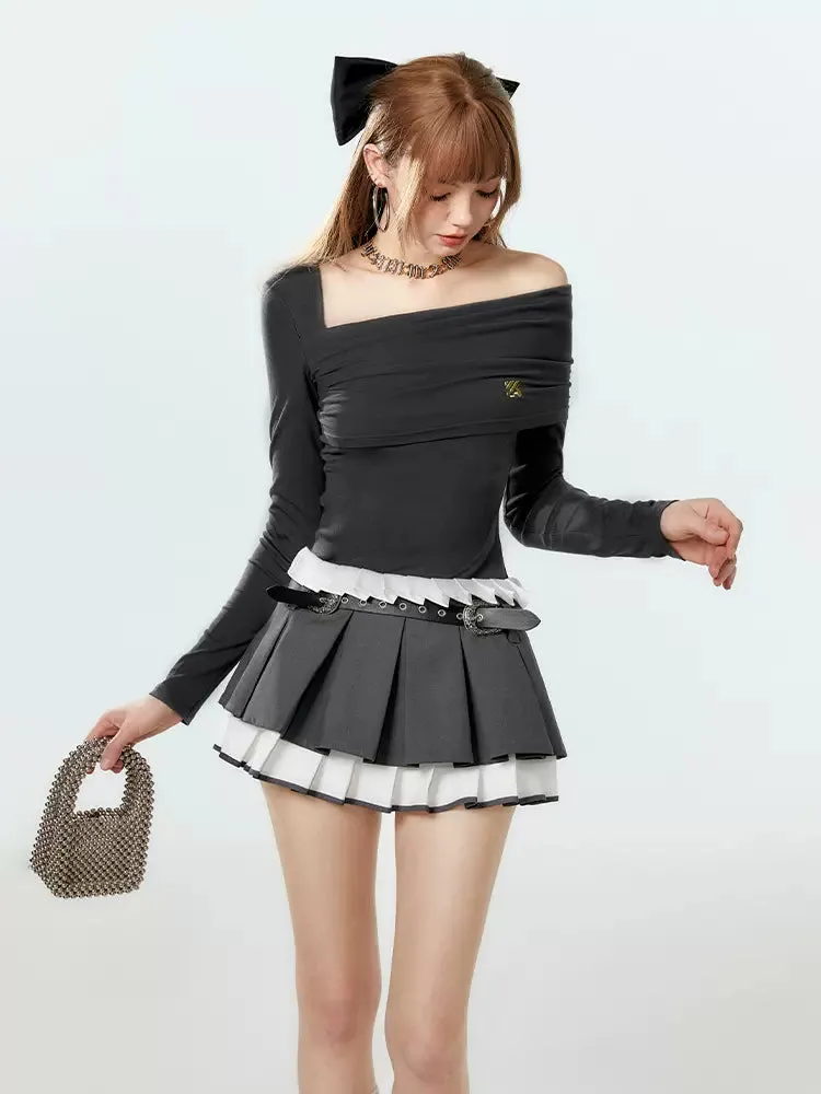 Asymmetrical Off-the-shoulder Top