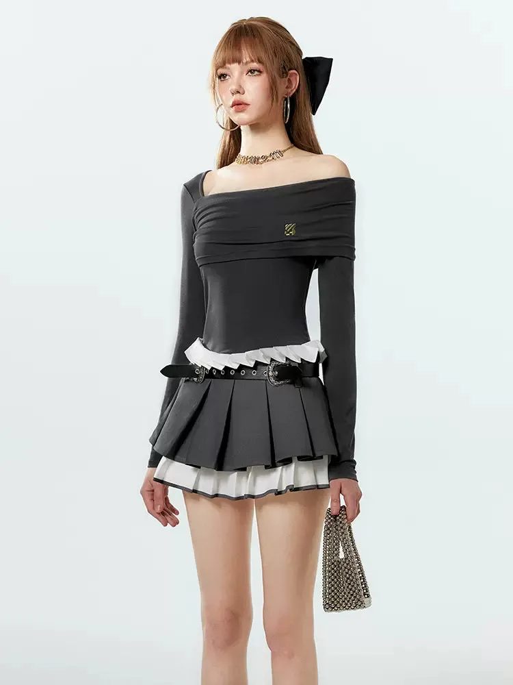 Asymmetrical Off-the-shoulder Top