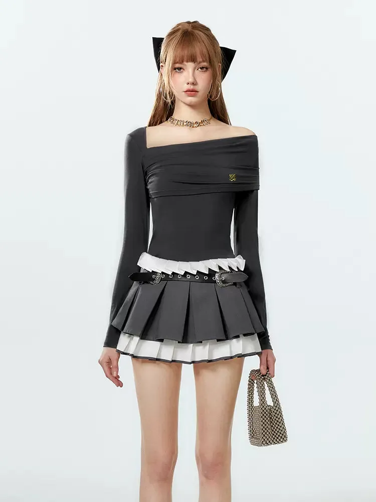 Asymmetrical Off-the-shoulder Top