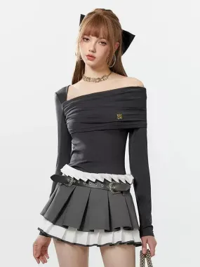 Asymmetrical Off-the-shoulder Top