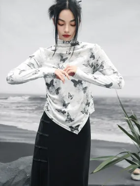 Asymmetrical Slim Butterfly Top Mode