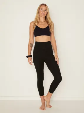 Bamboo 3/4 Tights 2.0 - Black