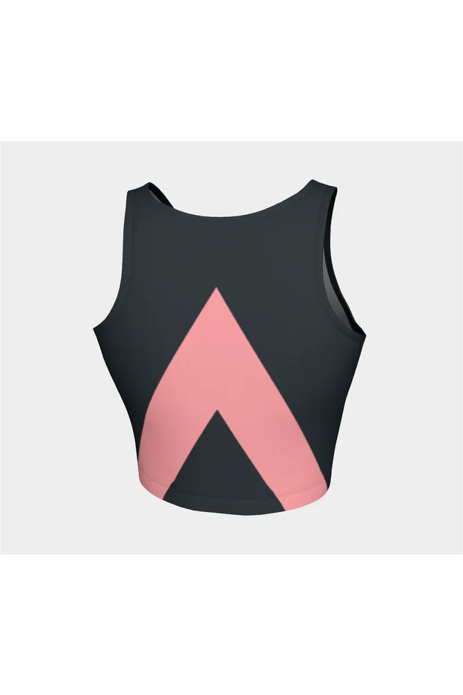 Bold Pink Inverted Vee Athletic Top