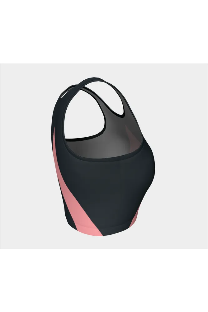 Bold Pink Inverted Vee Athletic Top