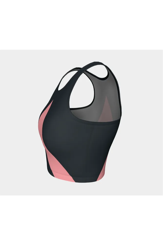 Bold Pink Inverted Vee Athletic Top