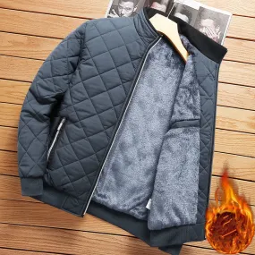 Bomber Diamond  Fleece Lined