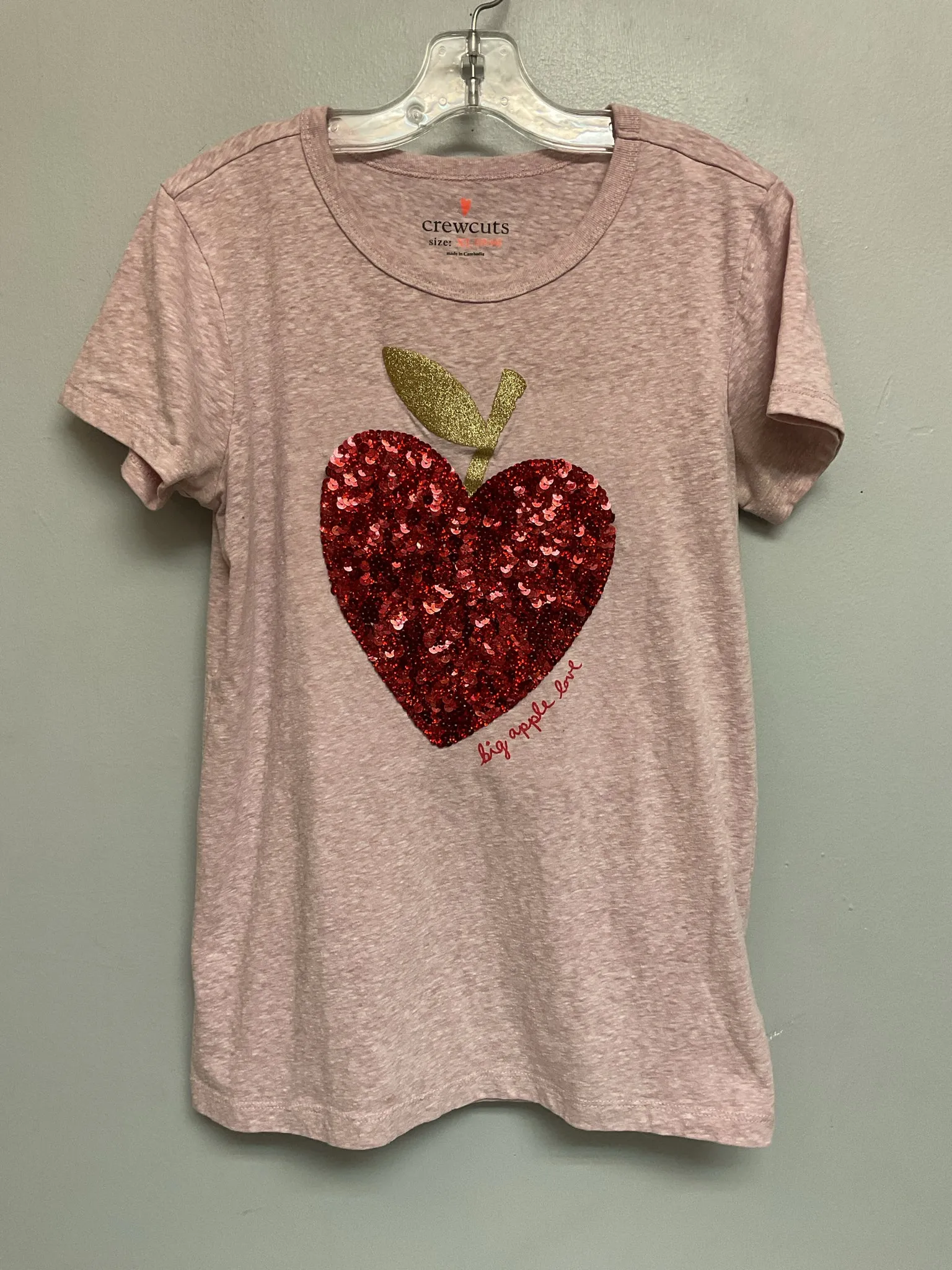 Crew Cuts Size 12 Red Cotton Big Girls Tees/Polos/Tunics
