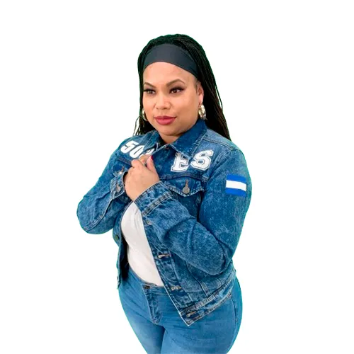 El Salvador Premium Blue Denim Jackets with Embroidered Logos