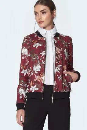 FLORAL BOMBER JACKET