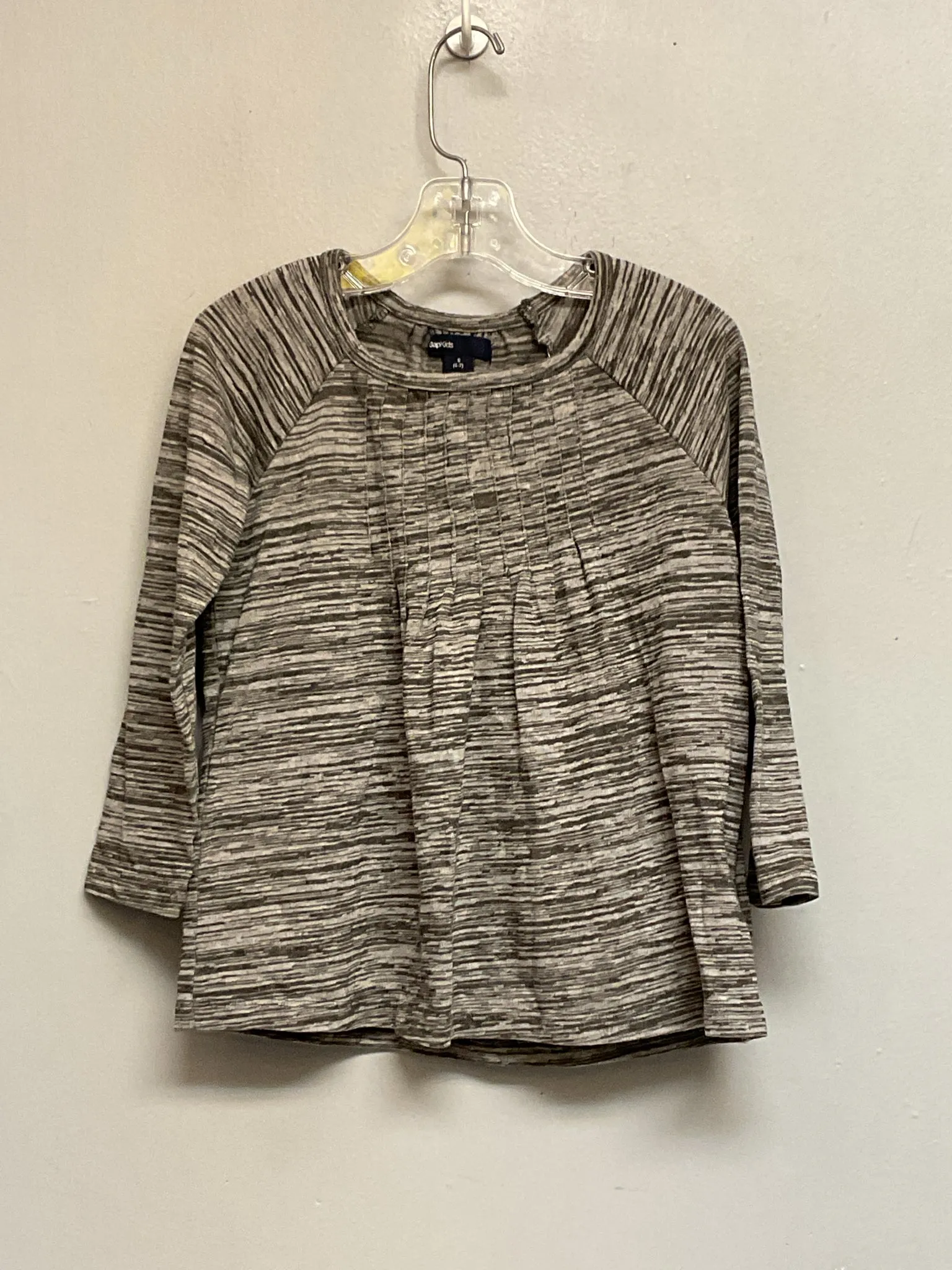Gap Size 6 Gray Cotton Blend Girls Tees/Polos/Tunics