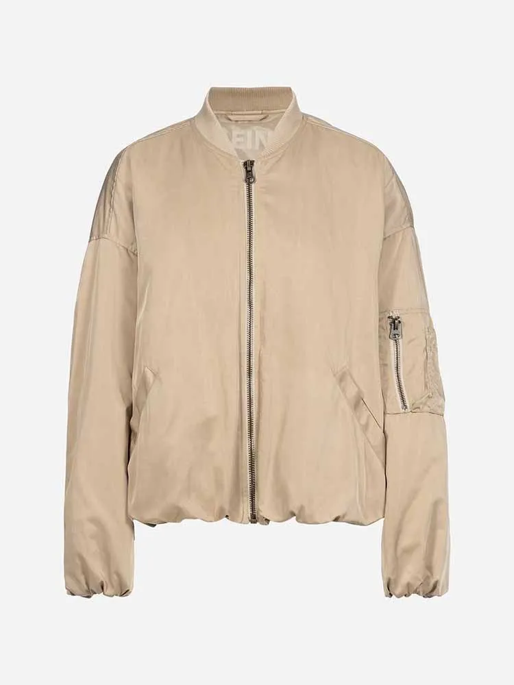 H Beige Bomber Jacket