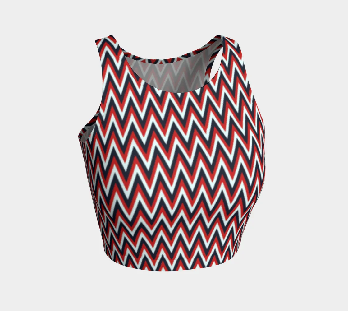 Herringbone Americana Crop Top