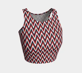 Herringbone Americana Crop Top