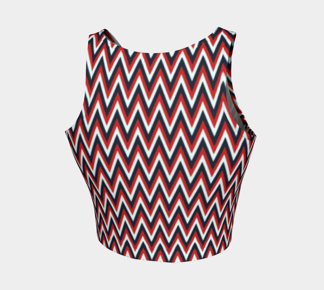 Herringbone Americana Crop Top