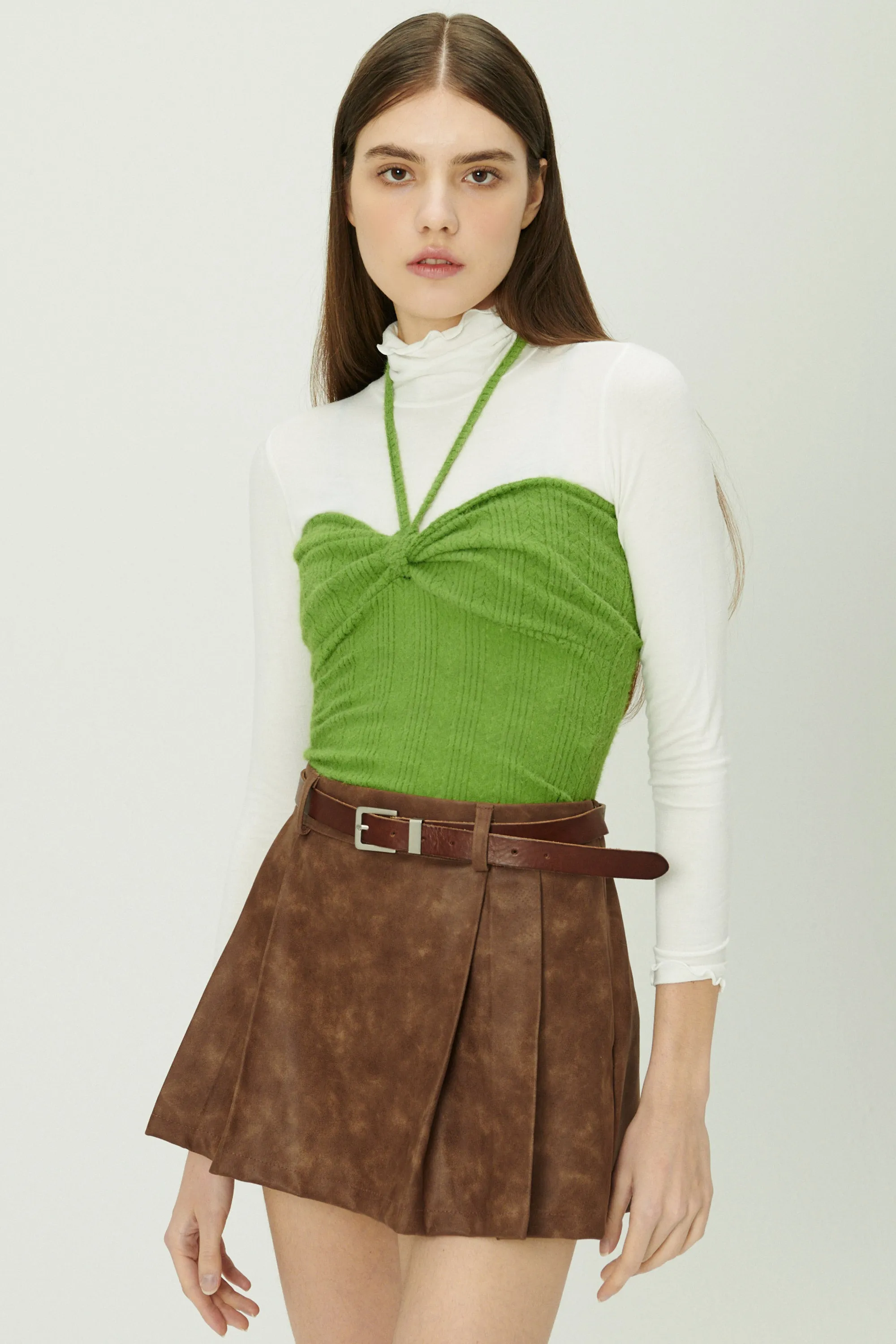Isabella Front Knot Knitted Top