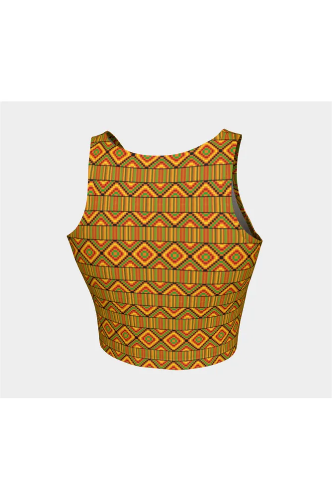 Kente Print Crop Top