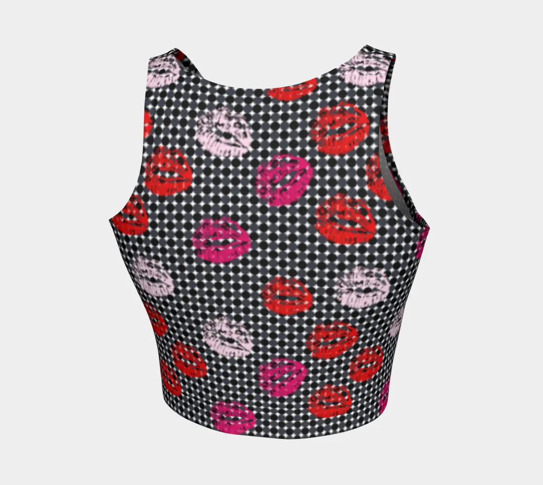 Kisses and Micro Polkadots Crop Top