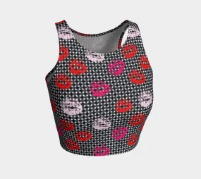Kisses and Micro Polkadots Crop Top