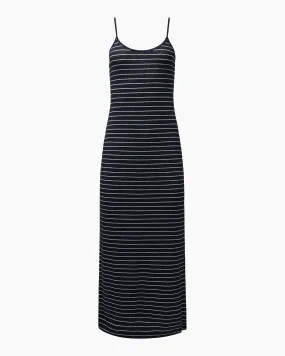 Linen Jersey Scoop Maxi Dress