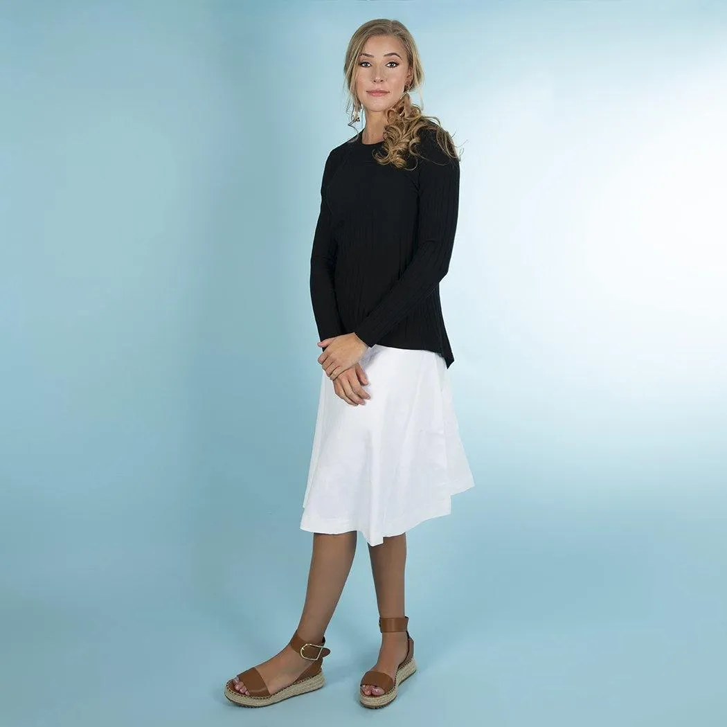 MiuMax Ribbed Handkerchief Top