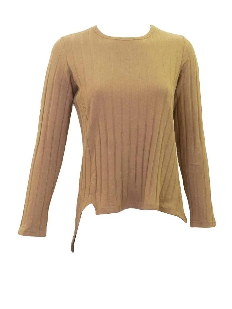 MiuMax Ribbed Handkerchief Top