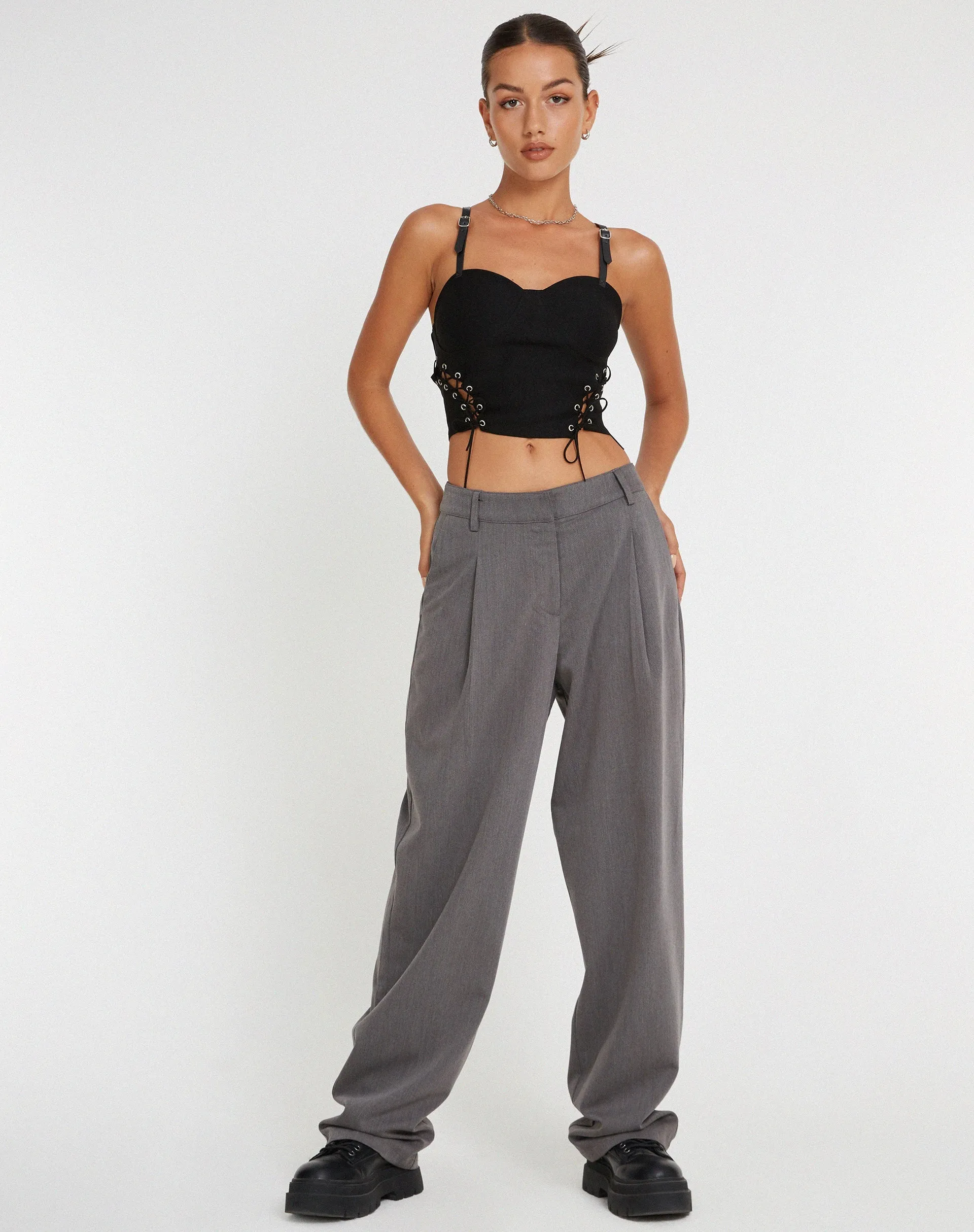 Nilati Crop Top in Black