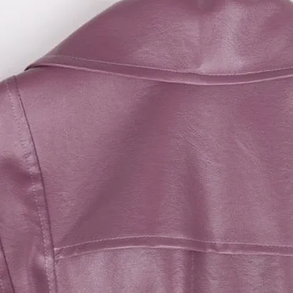 Nima Faux Leather Trench Coats - 2 Colors
