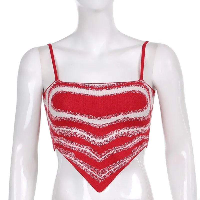 Penelope Heart Print Knitted Top