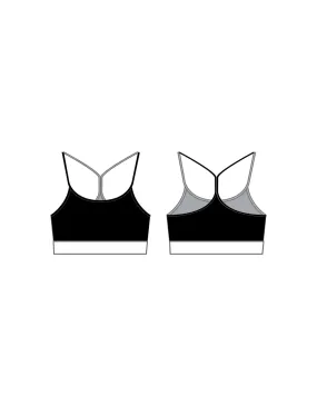 Rosy Popcolour Racer Strap Crop