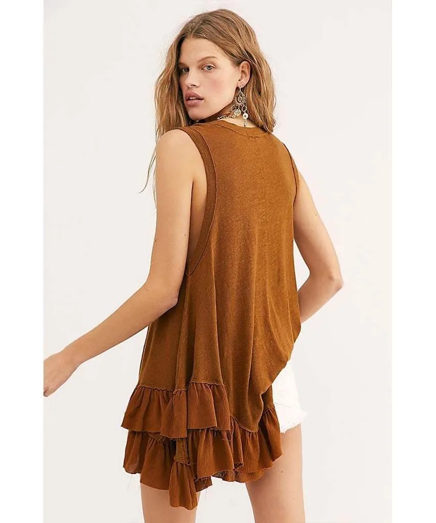 Shimmy Sasha Tank Cinnamon