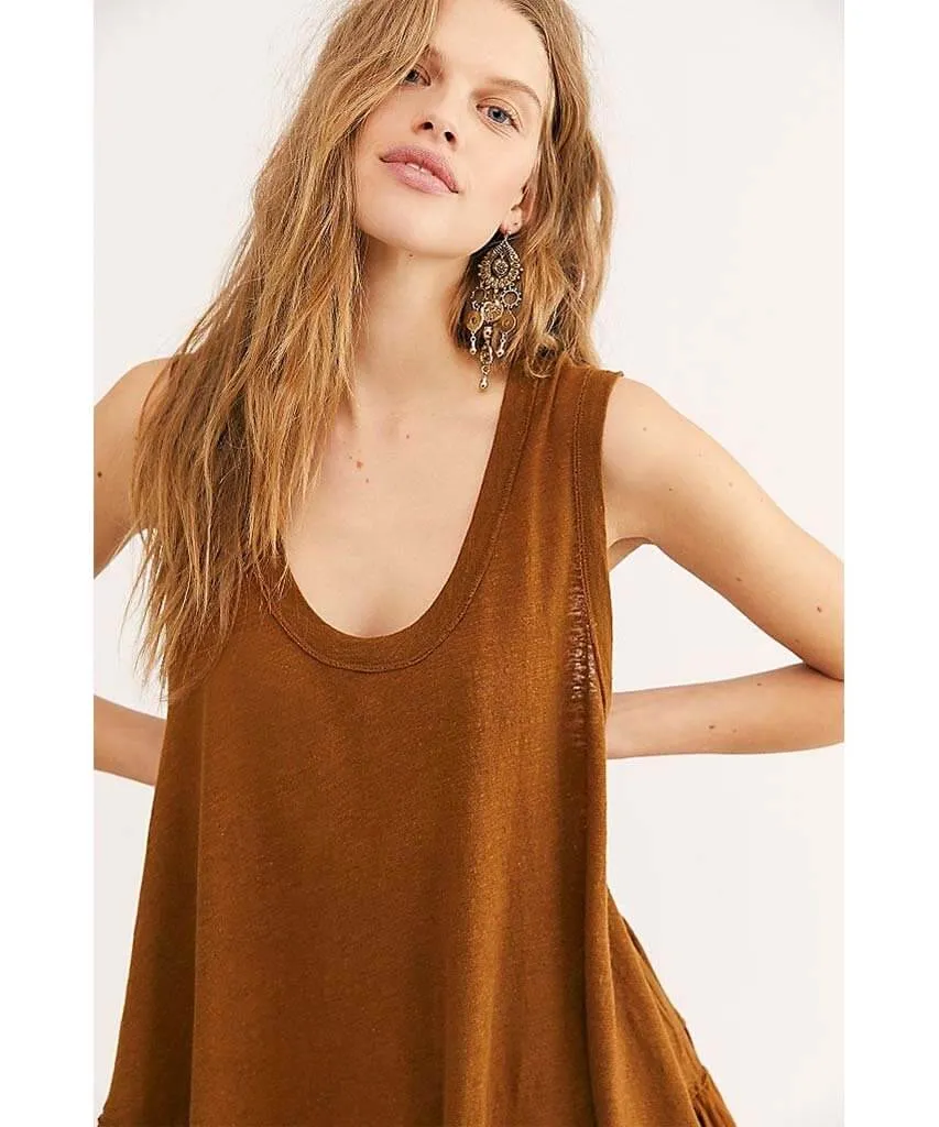 Shimmy Sasha Tank Cinnamon