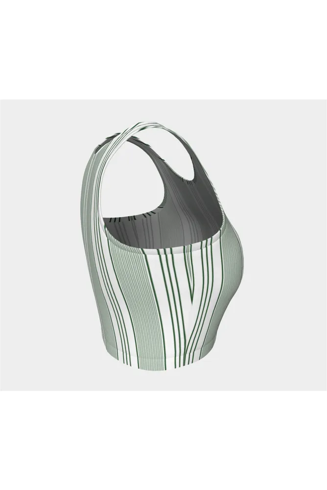Spearmint Striped Athletic Top