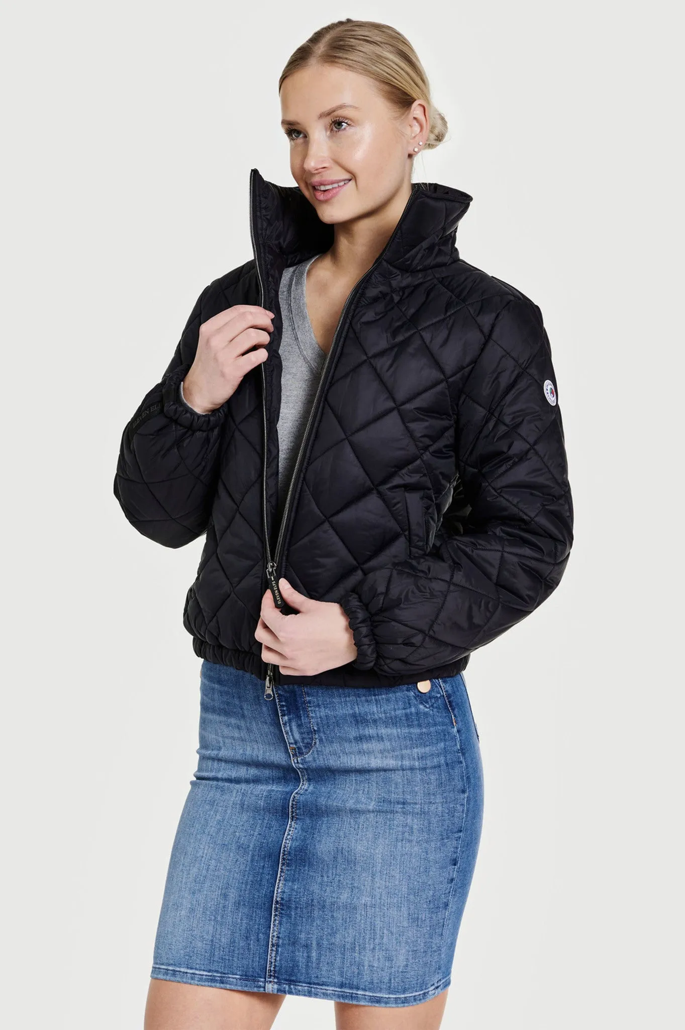 Stella Vegan Down Bomber | Black