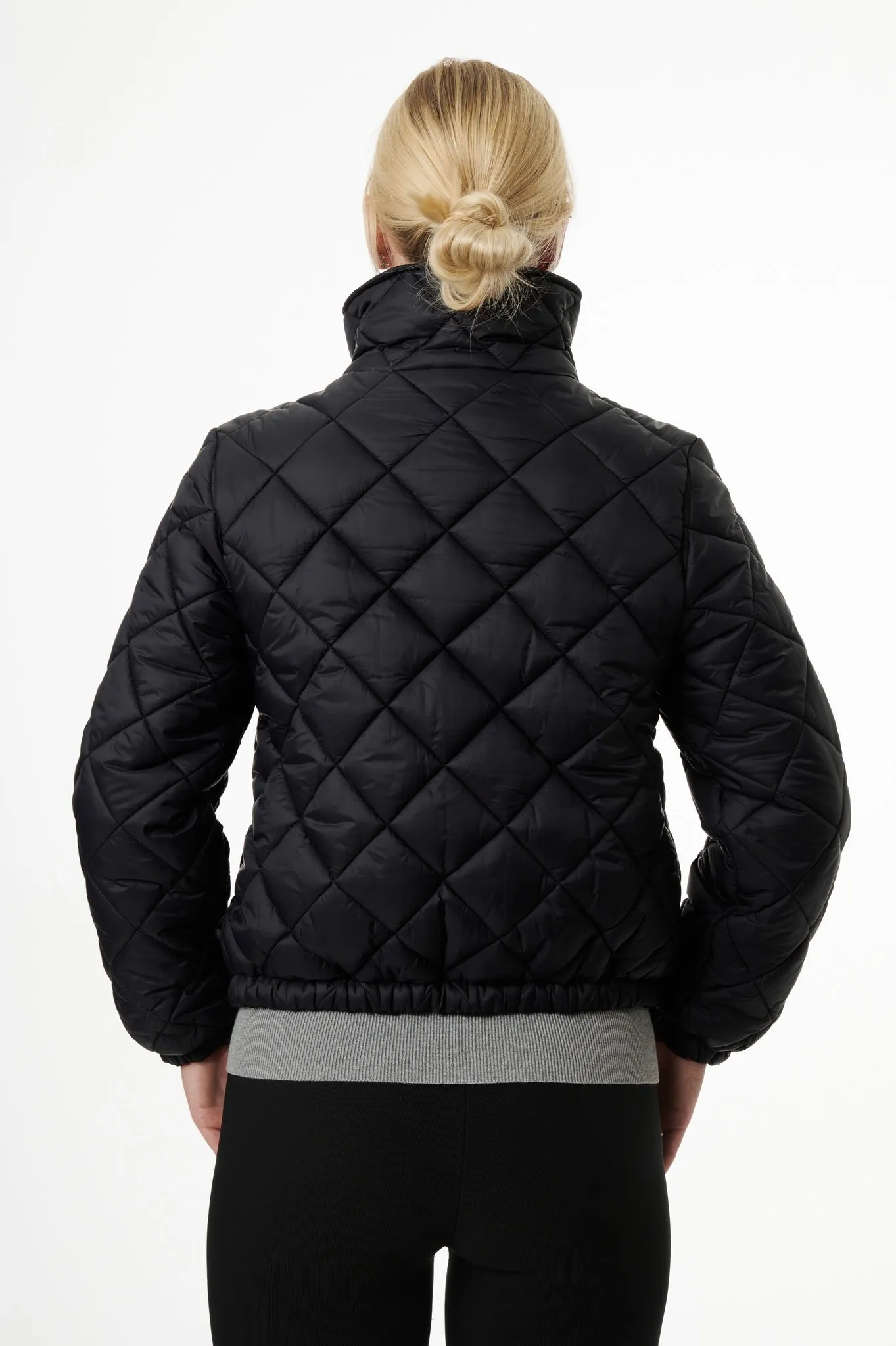 Stella Vegan Down Bomber | Black