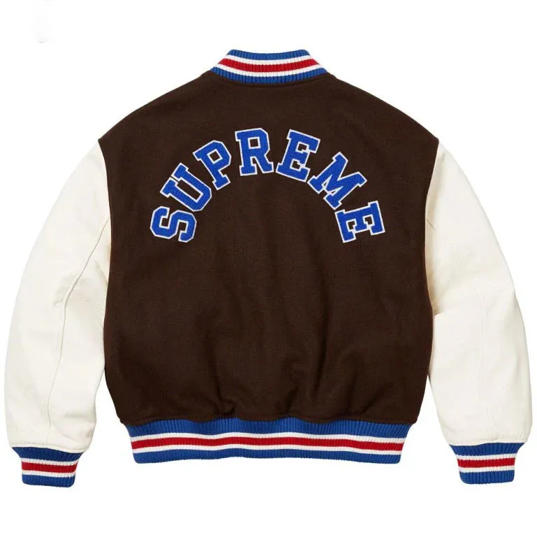Supreme Tiger Varsity Jacket | Orange Supreme Tiger Unisex Jacket