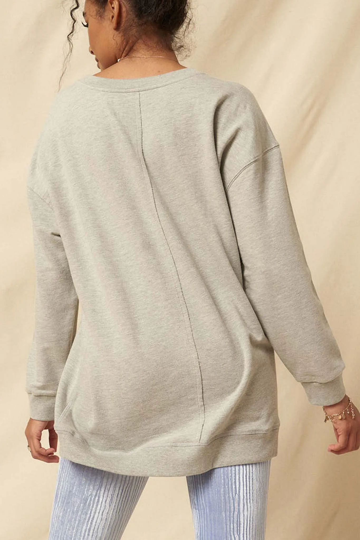 Take It Eazy Vintage Graphic Tunic Sweatshirt