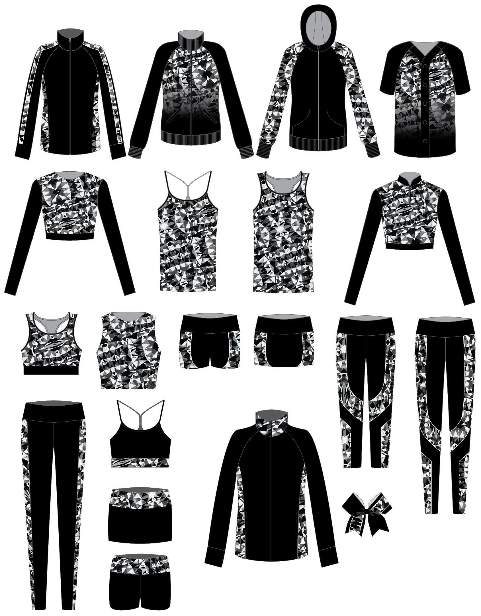 Triangular Popcolour Racer Strap Crop