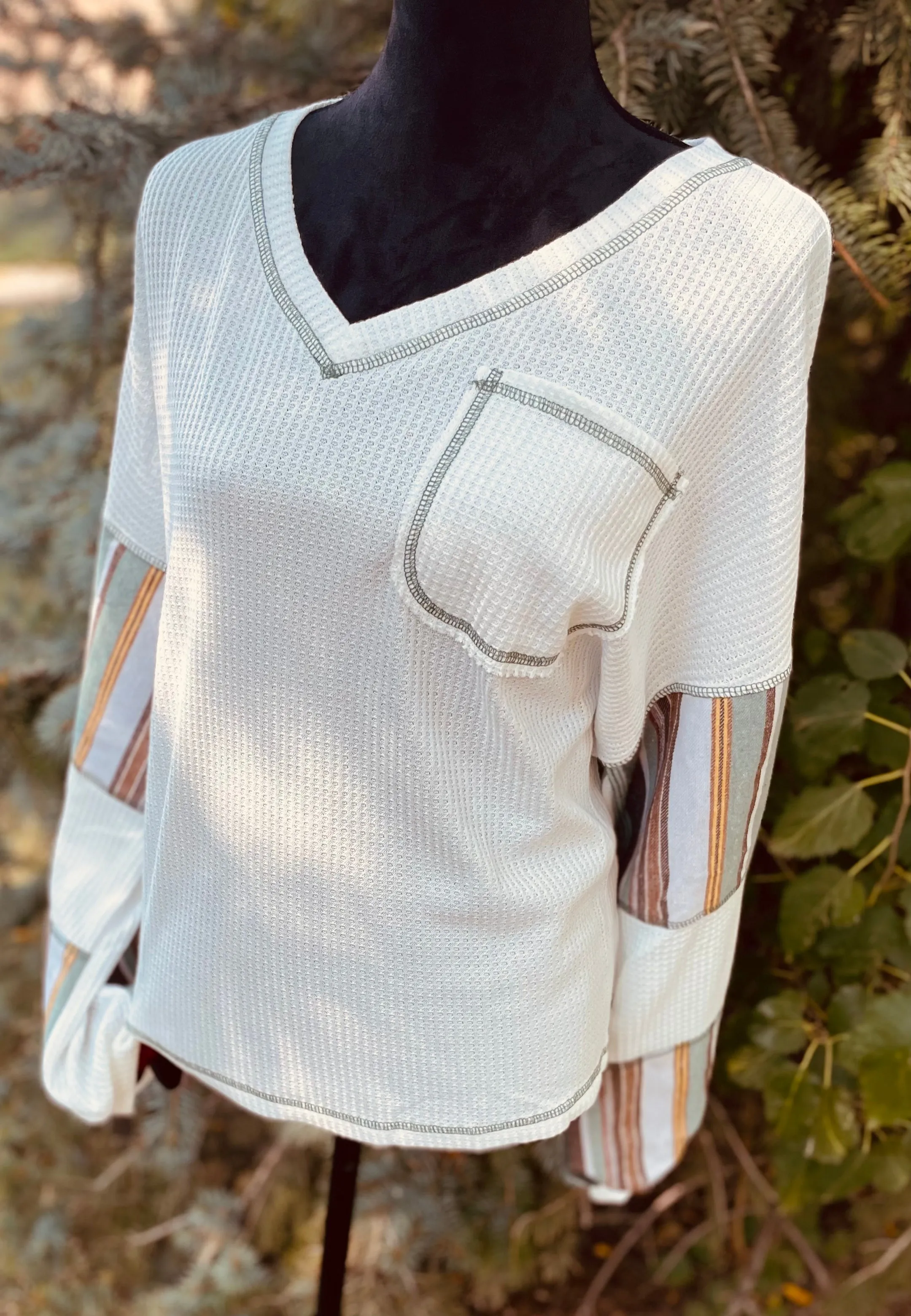 Vintage Wrangler waffle knitted top