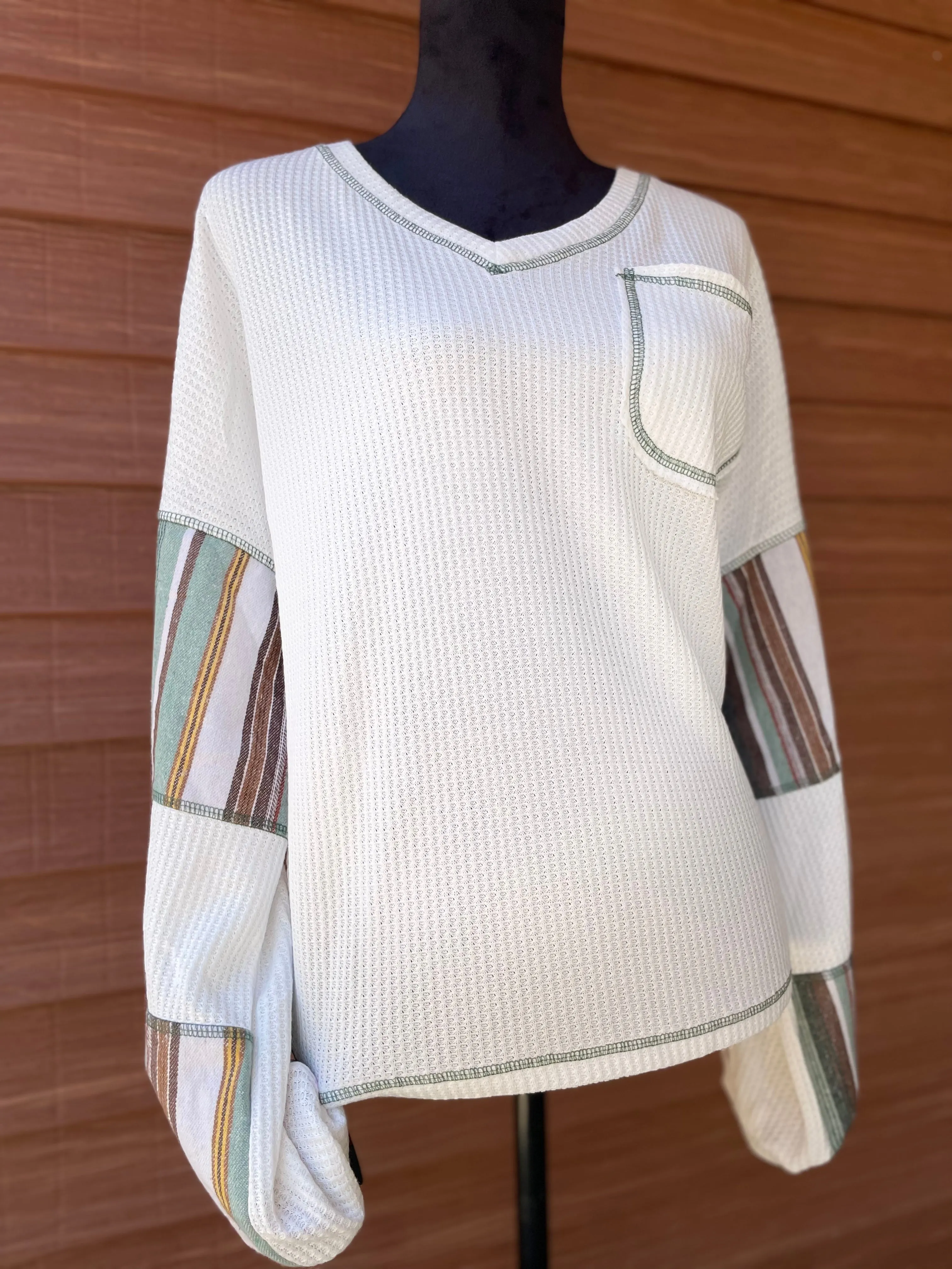 Vintage Wrangler waffle knitted top