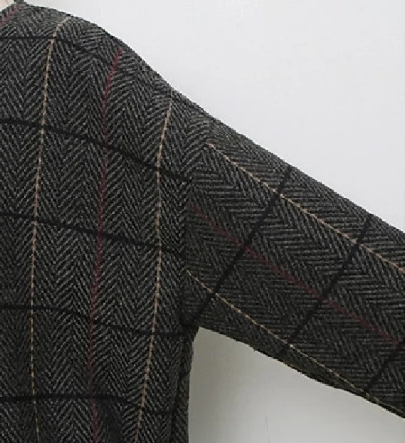 Women's Autumn/Winter Woolen Plaid Coat