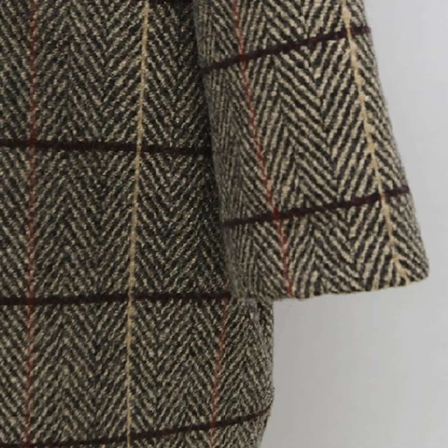 Women's Autumn/Winter Woolen Plaid Coat
