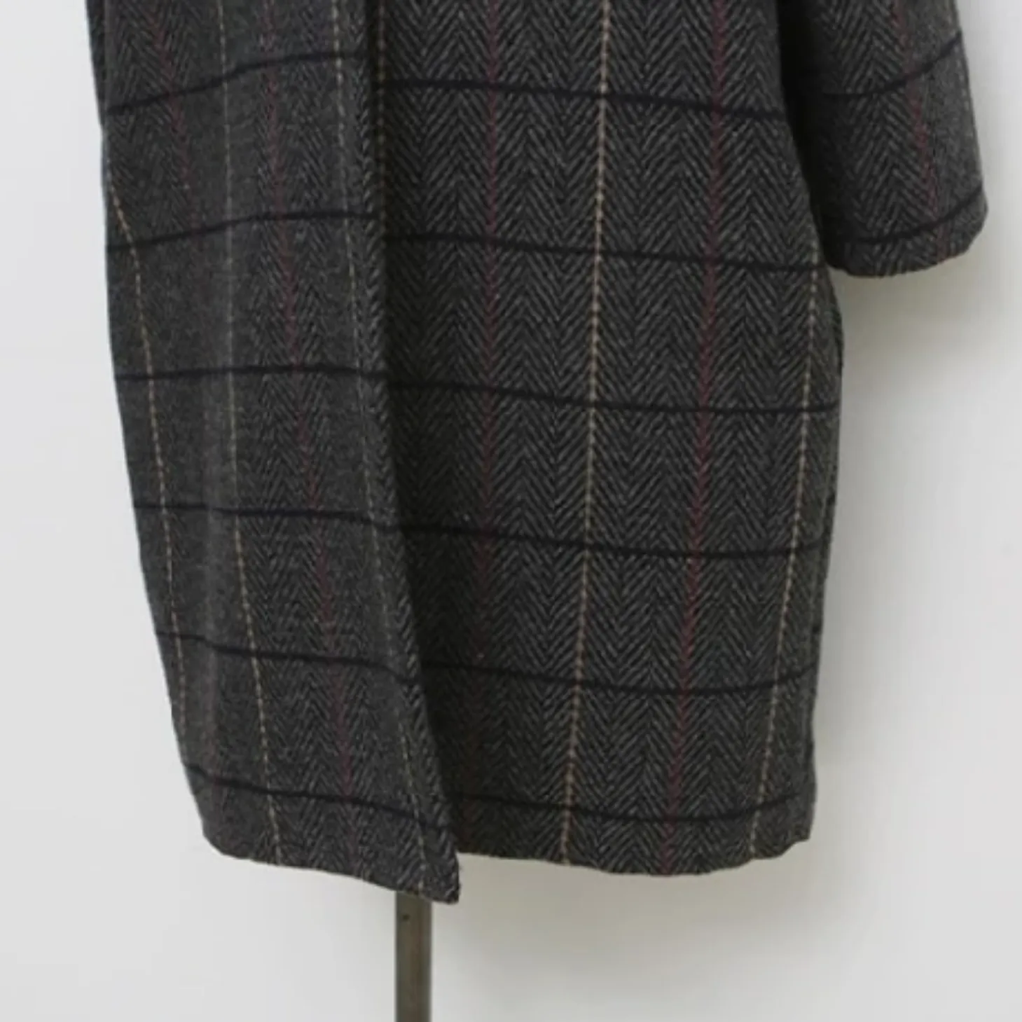 Women's Autumn/Winter Woolen Plaid Coat