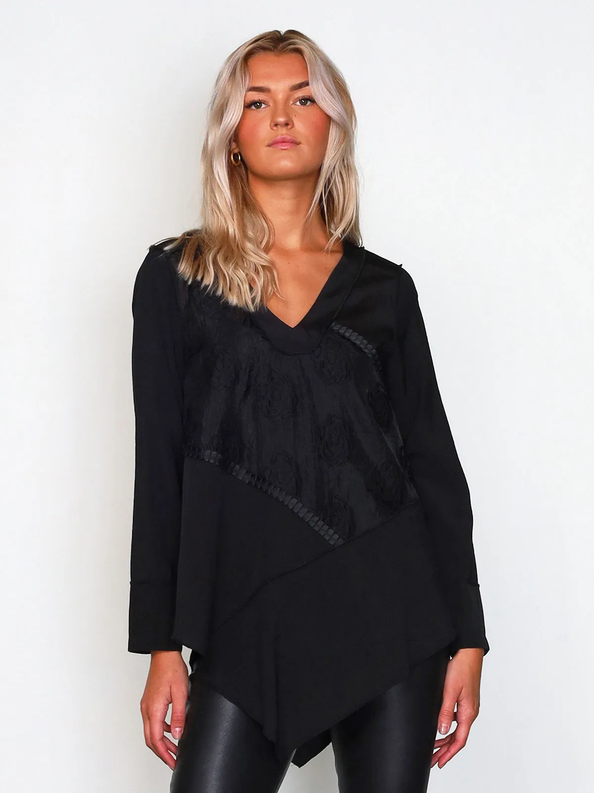 XENYA short tunic - Black