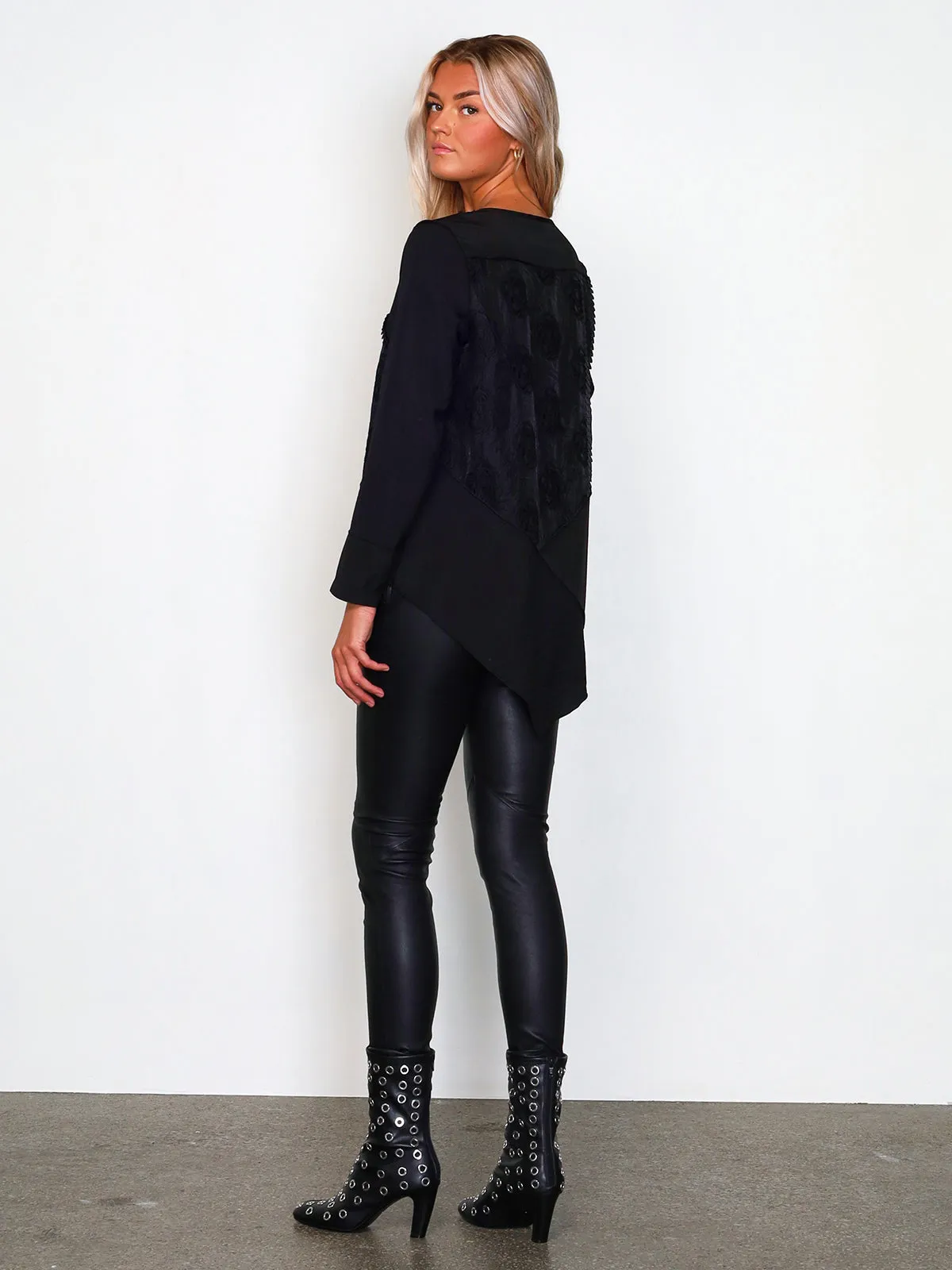 XENYA short tunic - Black